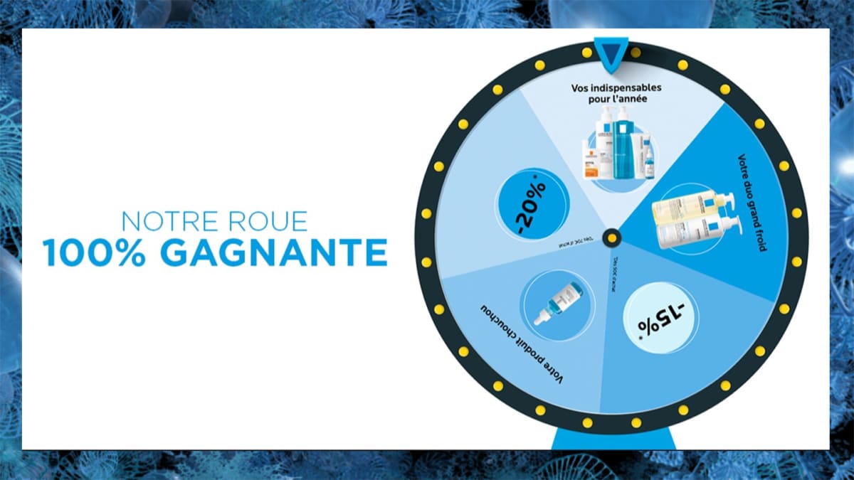 Jeu La Roche Posay : Roue de la fortune 100% gagnante