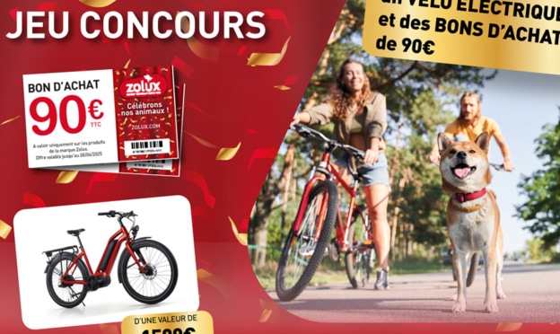 Jeu 90 ans Zolux : Vélo électrique et bons d’achat à gagner