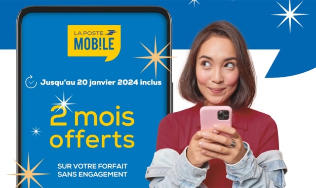 La Poste Mobile : Forfait gratuit pendant 2 mois (et c’est sans engagement)