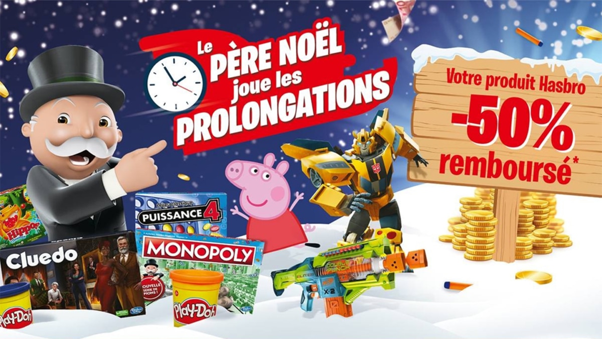 Hasbro Etrennes : 50% remboursés sur votre produit préféré