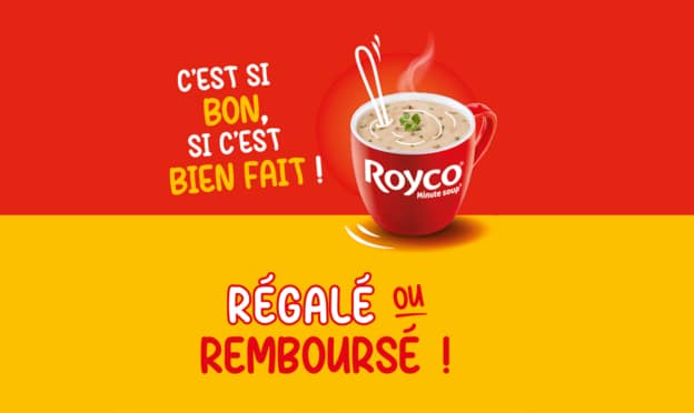 Offre Royco Régalé ou Remboursé = Soupes gratuites via ODR