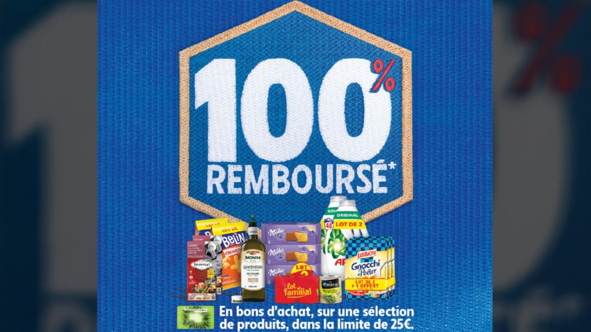 Intermarché : 17 produits 100% remboursés en bons d’achat