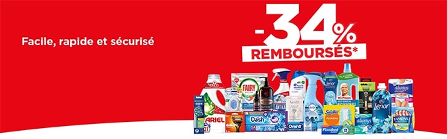 Obtenez le remboursement partiel de nombreux produits Procter & Gamble avec Envie de Plus