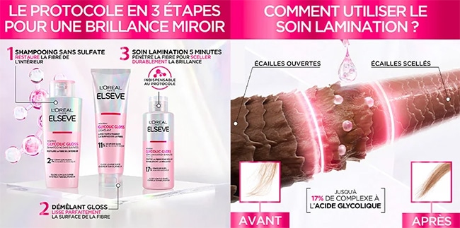 Testez la routine de soins capillaire Glycolic Gloss d’Elseve avec Sampleo