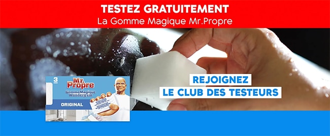 Gagnez un Spray Flash Propreté ou une Gomme Magique Mr.Propre