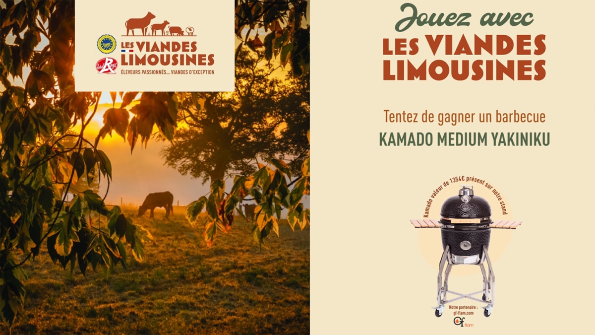 Jeu Les viandes Limousines : BBQ Kamado et cadeaux à gagner