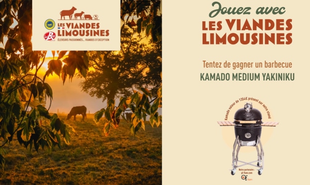 Jeu Les viandes Limousines : BBQ Kamado et cadeaux à gagner