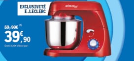 Promo Leclerc : Robot pâtissier Elsay à 39,90€ au lieu de 59,90€