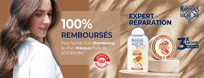 remboursement shampoing ou masque réparation anti-casse Le Petit Marseillais