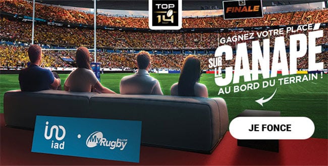 Gagnez votre place sur le canapé au bord du terrain