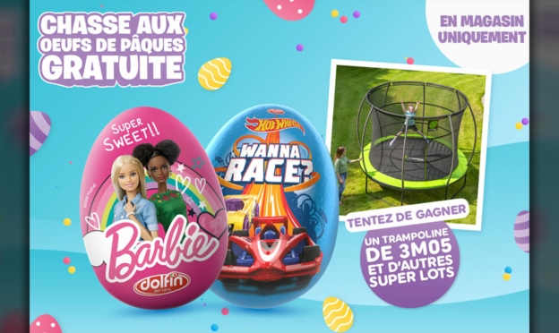 Chasse aux œufs Smyths Toys : Chocolats Barbie et Hot Wheels gratuits