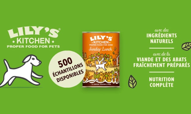 Échantillons gratuits de Lily’s Kitchen Sunday Lunch pour chiens