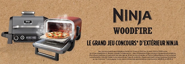 Gagnez un four à pizza ou un grill d’extérieur avec Ninja Woodfire