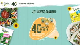 Jeu Les Crudettes 100% gagnant (avec achat) : 40 salons de jardin…