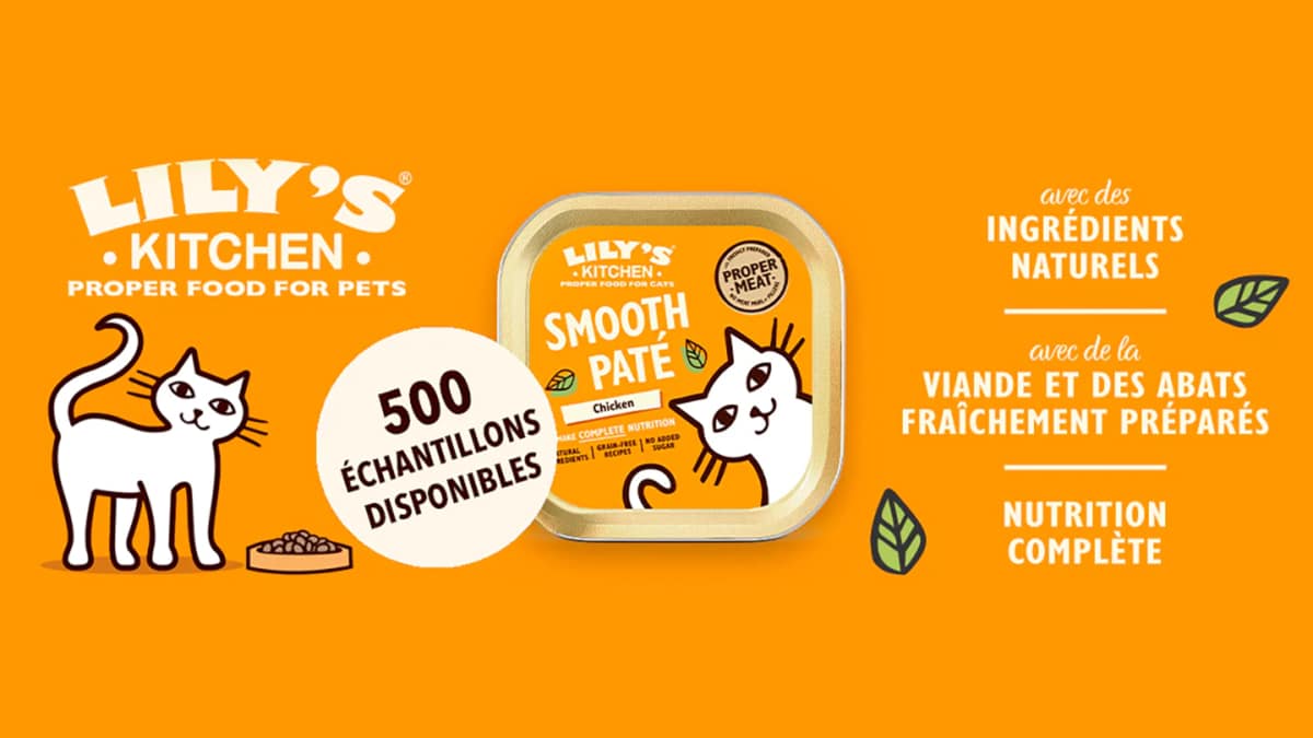 Echantillons gratuits de Lily’s Kitchen Smooth Paté pour chats