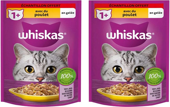 Recevez des échantillons d'un sachet fraîcheur Whiskas