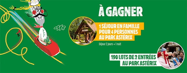 Les cadeaux Parc Astérix à remporter avec Del Arte