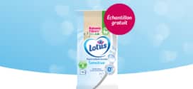 Échantillons gratuits de papier toilette humide Lotus Hygiène
