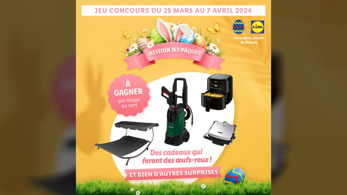 Jeux Lidl Mission Jet Pâques : 18 cadeaux à gagner