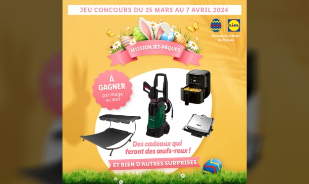 Jeux Lidl Mission Jet Pâques : 18 cadeaux à gagner