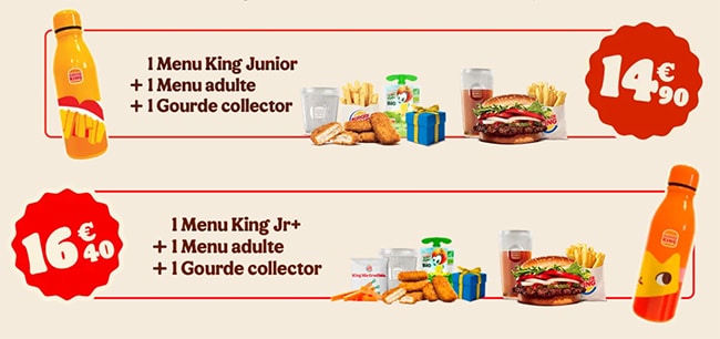 formules Glou-Glou de Burger King