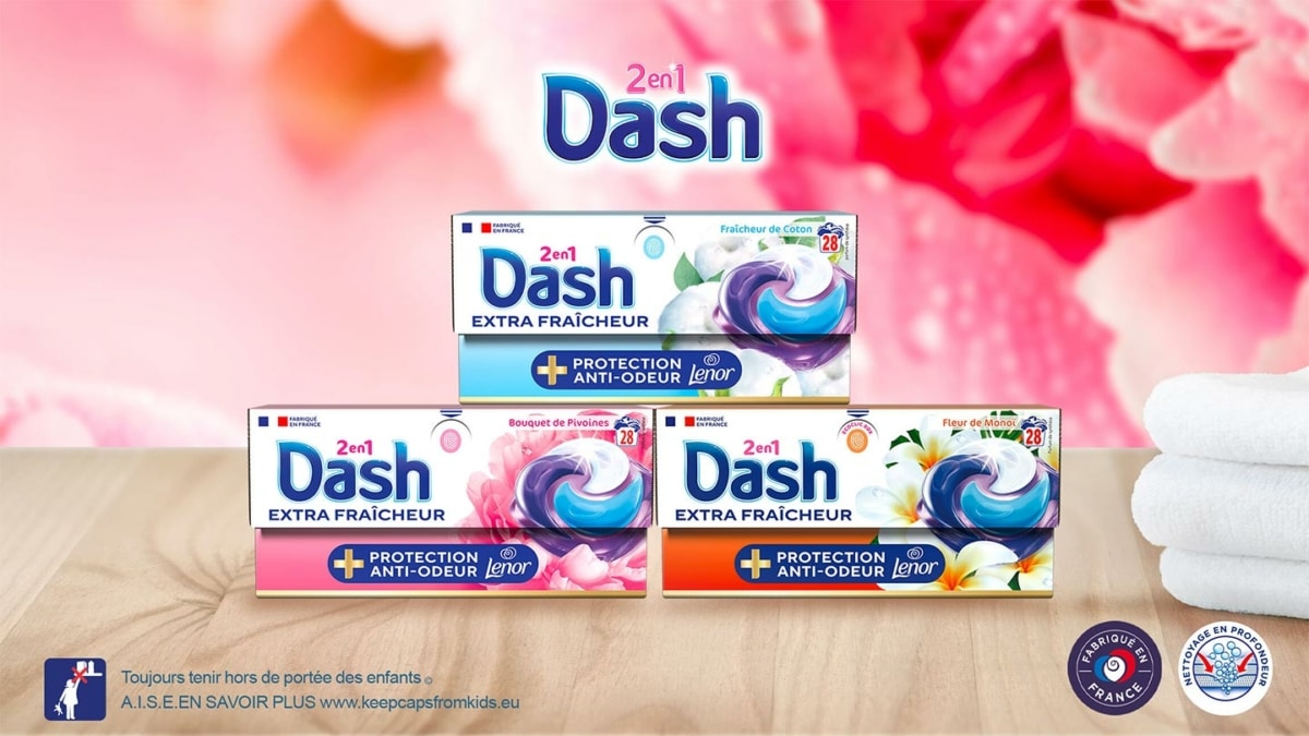 Test Dash : 8’000 boîtes de capsules de lessive PODS gratuites