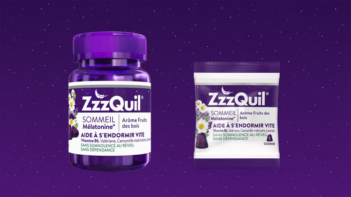 Échantillons gratuits de la gomme ZzzQuil SOMMEIL