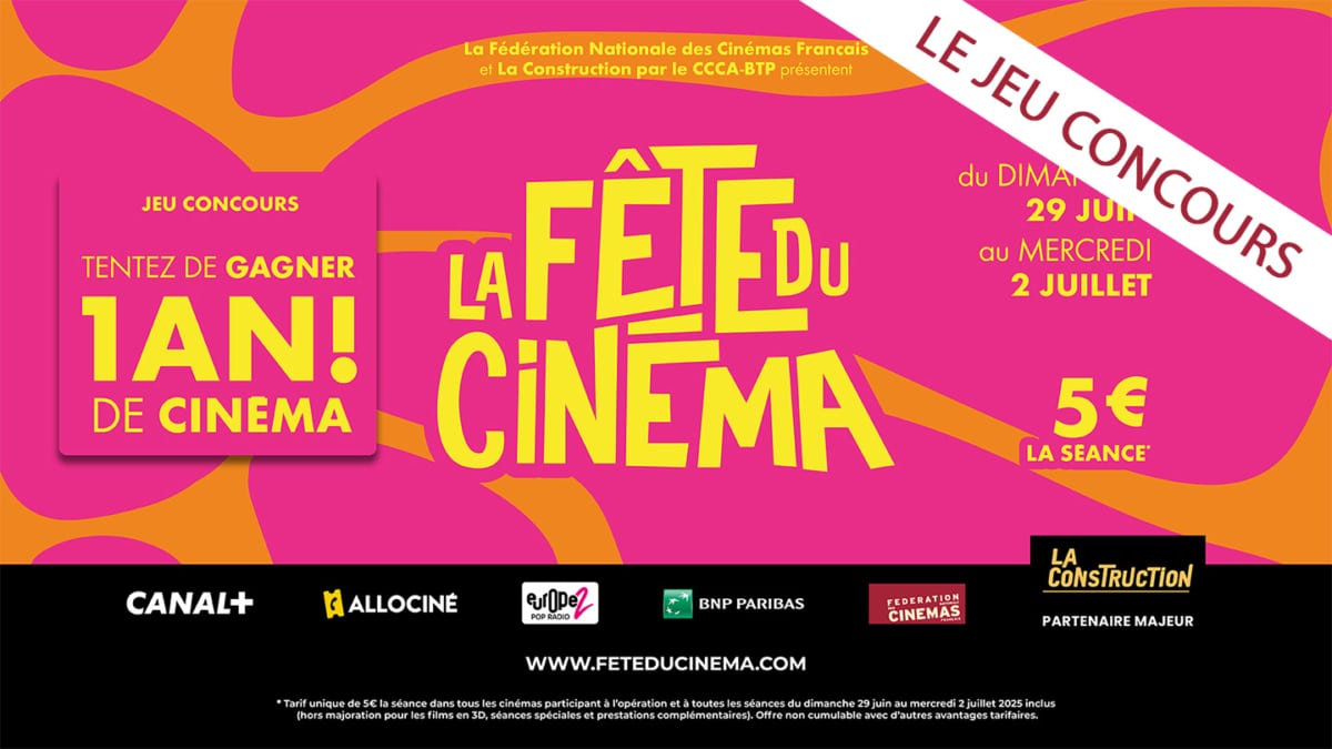 Jeu AlloCiné : 50 places et 1 an de cinéma à gagner