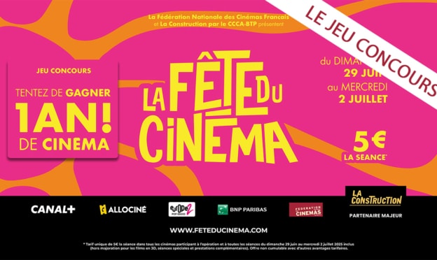 Jeu AlloCiné : 50 places et 1 an de cinéma à gagner