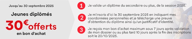 But offre un bon d’achat pour fêter votre BAC !