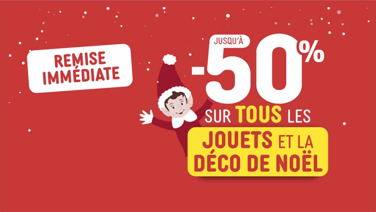 GiFi : Jusqu’à 50% de réduction sur les jouets et la déco de Noël
