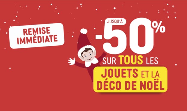 GiFi : Jusqu’à 50% de réduction sur les jouets et la déco de Noël