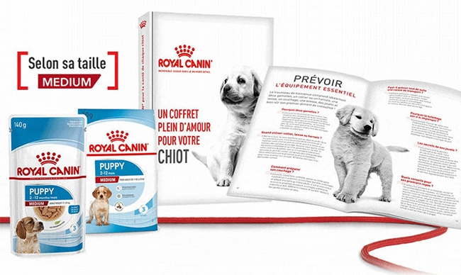 Recevez gratuitement un kit chiot Royal Canin