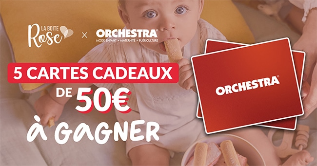 remporter une carte cadeau Orchestra avec le jeu La Boîte Rose