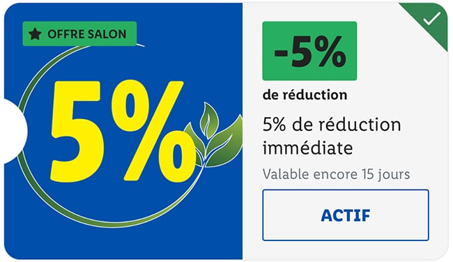 5% de réduction sur vos courses avec ce coupon Lidl Plus