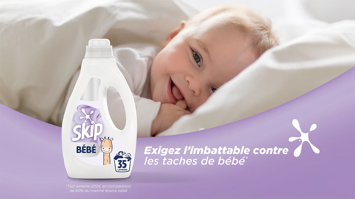 Test Skip Bébé : 1’000 bouteilles de lessive gratuites