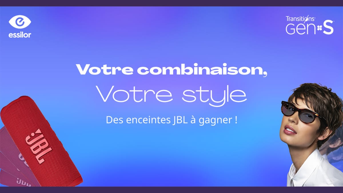 Jeu Essilor Transitions : 40 enceintes JBL Flip 6 à gagner