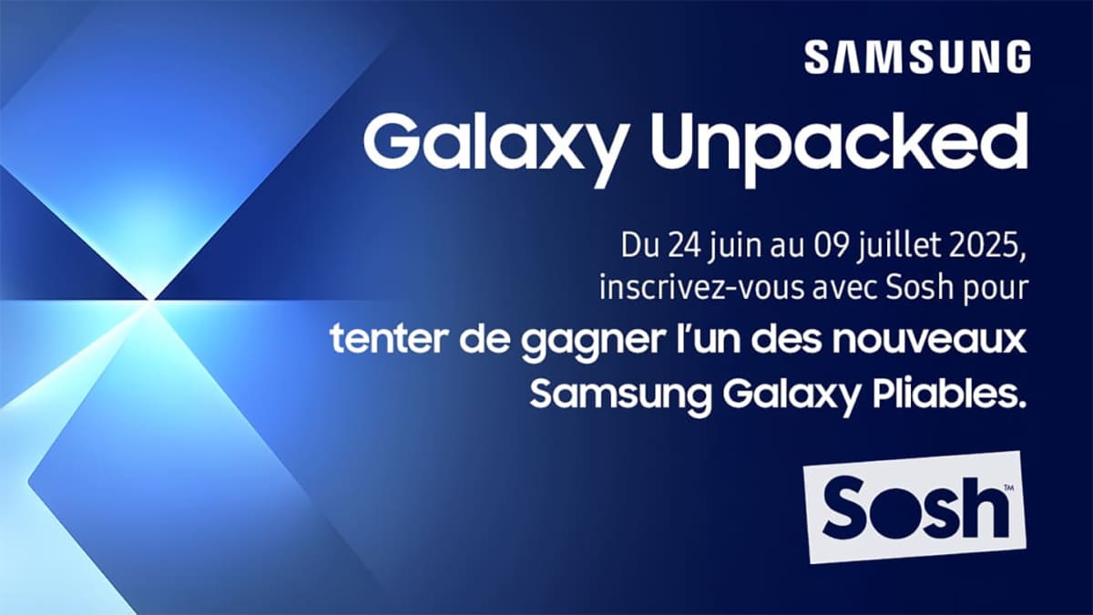Jeu Samsung x Sosh : Smartphones pliables Galaxy Z à gagner