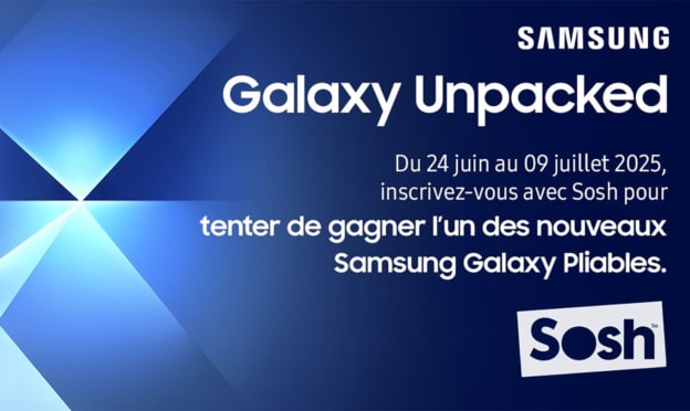 Jeu Samsung x Sosh : Smartphones pliables Galaxy Z à gagner