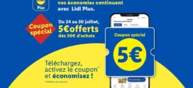Bon de réduction Lidl Plus : 5€ offerts sur vos courses en magasin