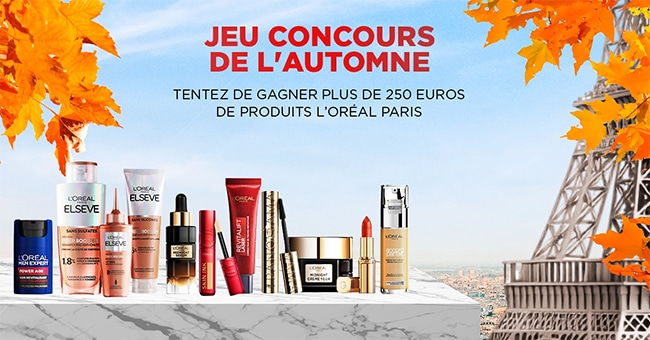gagner une routine beauté L’Oréal Paris d’une valeur de 258,63€