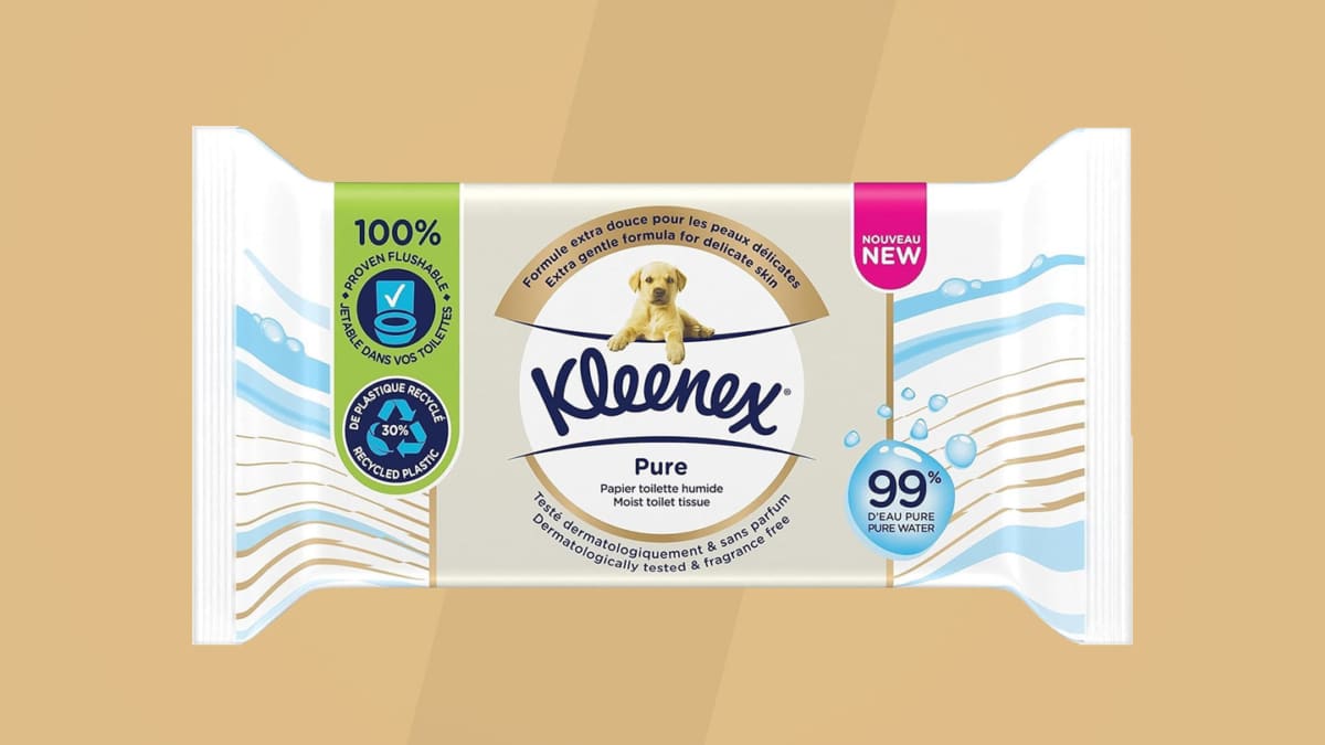 Échantillons gratuits de papier toilette humide Kleenex Pure