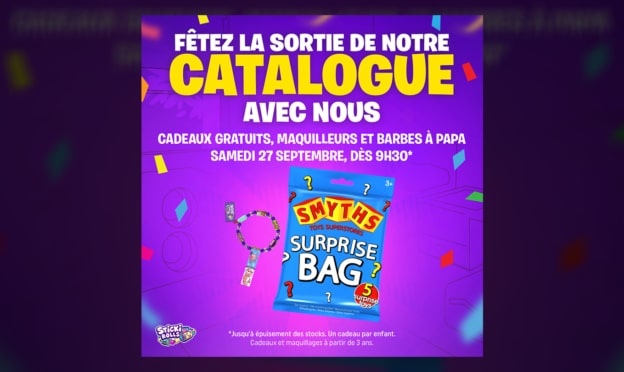 Smyths Toys fête la sortie du catalogue de Noël = Cadeaux gratuits