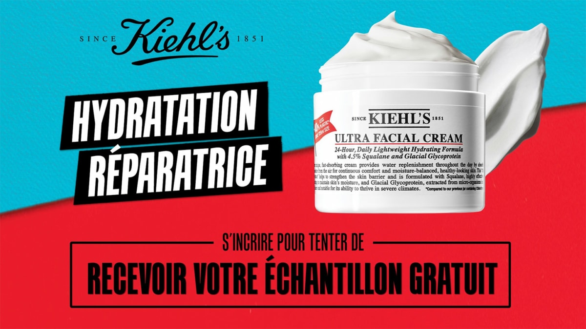 10’000 échantillons gratuits de la crème Kiehl’s Ultra Facial Cream