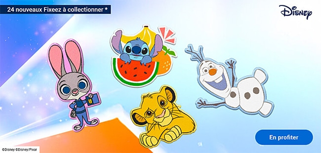 Fixeez Disney offerts chez Leclerc