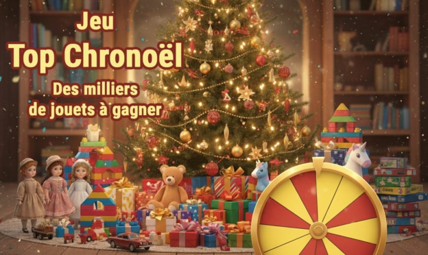 Jeu TopChronoël : 23 listes de jouets et des milliers de cadeaux à gagner