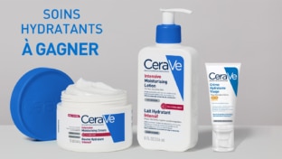 Jeu CeraVe : 25 routines de 3 soins hydratants à gagner