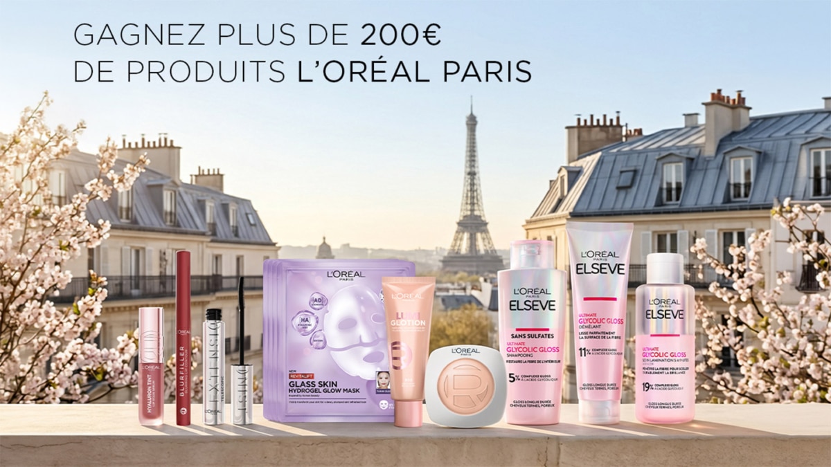 Jeu L’Oréal Paris : + de 200€ de produits beauté à gagner