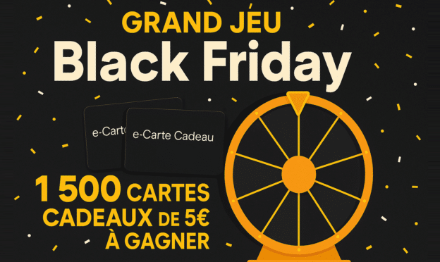 Jeu Black Friday Fnac : 1 500 cartes cadeaux de 5€ à gagner