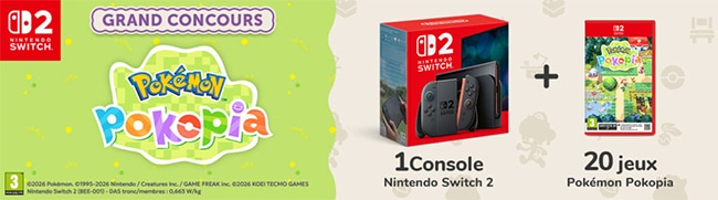 remporter la console Nintendo Switch 2 et le jeu Pokémon Pokopia